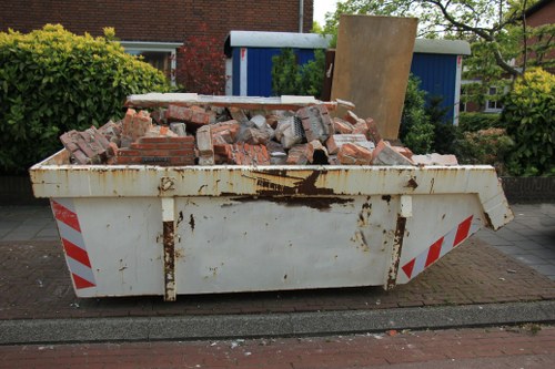 Waste removal truck in Chigwell