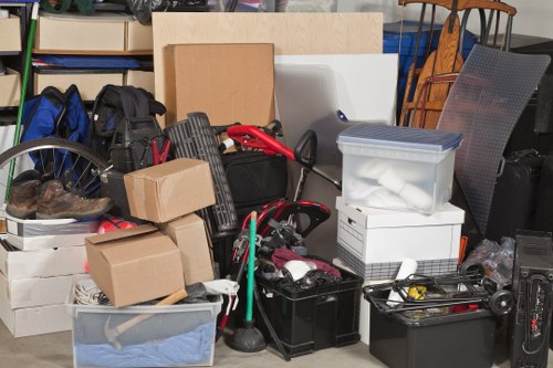 Sorting items for donation and recycling during clearance